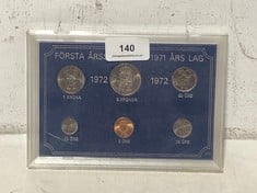 A 1972 SWEDISH COINAGE SET