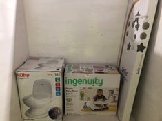 3 X ASSORTED ITEMS TO INCLUDE INGENUITY PEONY BABY BASE 2-IN-1