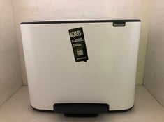 BRABANTIA BO PEDAL BIN WITH 1 INNER BUCKET 36 LITRE FRESH WHITE RRP- £146