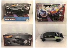 MICRO SCALEXTRIC LAW ENFORCER RACE TRACK SET TO INCLUDE HOT WHEELS CYBER TRUCK REMOTE CONTROL