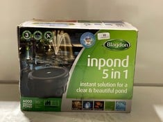 BLAGDON INPOND 5-IN-1 INSTANT SOLUTION FOR A CLEAR POND 6000 MEDIUM POND RRP- £144.99