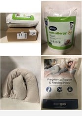 SILENTNIGHT ANTI-ALLERGY SINGLE DUVET 10.5TOG TO INCLUDE DREAMGENII PREGNANCY SUPPORT & FEEDING PILLOW