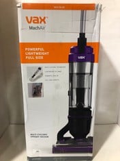 VAX MACHAIR LIGHTWEIGHT MULTI-CYCLONIC UPRIGHT VACUUM CLEANER MODEL NO-UCA1GEV1