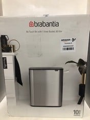 BRABANTIA BO TOUCH BIN WITH 1 INNER BUCKET 60 LITRE FRESH WHITE RRP- £165