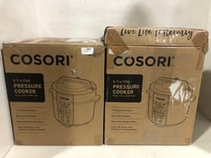 2 X COSORI 5.7 LITRE PRESSURE COOKERS MODEL NO-CMC-CO601-SUK