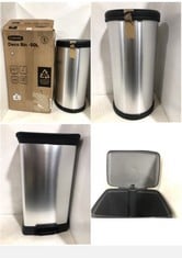 CURVER DECO BIN - 50L TO INCLUDE CURVER DECO BIN STAINLESS STEEL