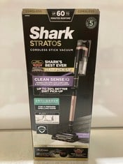 SHARK STRATOS CORDLESS STICK VACUUM MODEL NO-IZ400UK RRP- £316