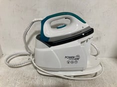 MORPHY RICHARDS POWER STEAMELITE STEAM GENERATOR IRON WHITE/GREEN (MISSING TANK) RRP- £163.99