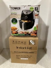 TOWER 4.3 LITRE AIR FRYER TO INCLUDE INSTANT POT MULTI-USE PRESSURE COOKER MODEL NO-DUO EVO PLUS 60