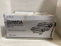 OLYMPIA MILAN CHAFING DISH TWIN PACK GN-1/1 RRP- £154