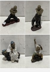 FOUR CHINESE POTTERY FIGURES