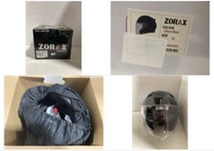 ZORAX HELMETS DVS GLOSS BLACK SIZE XL