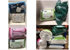 APPROX 6 X ASSORTED BEDDING TO INCLUDE SILENTNIGHT ANTI-ALLERGY DOUBLE MATTRESS TOPPER