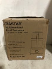 TIASTAR MULTIFUNCTIONAL FOOD PROCESSOR 220-240V 1300W MODEL NO-HGM-410