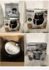 DAEWOO 1.8L STAINLESS STEEL RICE COOKER TO INCLUDE TOWER VORTX 4.3 LITRE AIR FRYER