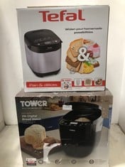 TOWER FAST BAKE 2LB DIGITAL BREAD MAKER TO INCLUDE TEFAL PAIN & DELICES BREAD MAKER