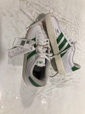 ADIDAS VL COURT 3.0 TRAINERS WHITE/GREEN SIZE 8