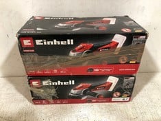 2 X EINHELL EXPERT PLUS CORDLESS ANGLE GRINDER TE-AG 18/115 LI-SOLO TOTAL RRP- £140