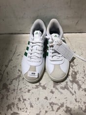 ADIDAS VL COURT 3.0 TRAINERS WHITE/GREEN SIZE 7.5