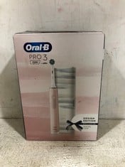 ORAL-B PRO 3 3500 DESIGN EDITION EXCLUSIVE TRAVEL CASE RECHARGEABLE TOOTHBRUSH RRP- £100