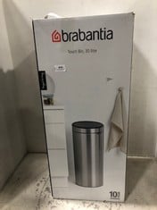 BRABANTIA TOUCH BIN 30 LITRE PLATINUM