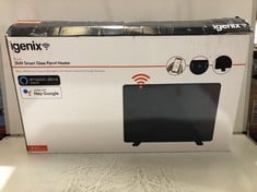 IGENIX 2KW SMART GLASS PANEL HEATER 2000W IG9521BLWIFI RRP- £148