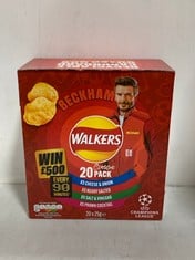 PALLET OF WALKERS CLASSIC 20 PACKS (KERBSIDE PALLET DELIVERY)