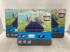 PALLET OF APPROX 70 X BETWAY BLUE SINGLE AIRBED (KERBSIDE PALLET DELIVERY)