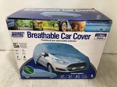 PALLET OF ASSORTED ITEMS TO INCLUDE MAYPOLE BREATHABLE CAR COVER (KERBSIDE PALLET DELIVERY)