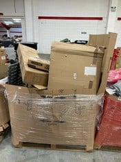 PALLET OF ASSORTED ITEMS TO INCLUDE 6FT FOLDING TABLE (KERBSIDE PALLET DELIVERY)