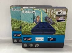 PALLET OF APPROX. 130 X BESTWAY INFLATABLE MATTRESS 22CM. (KERBSIDE PALLET DELIVERY)