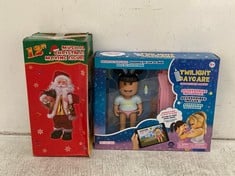 PALLET OF ASSORTED ITEMS TO INCLUDE 12INCH MUSICAL SANTA CLAUS (KERBSIDE PALLET DELIVERY)