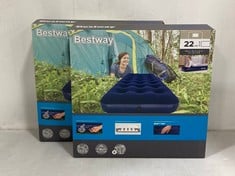 PALLET OF APPROX. 120 X BESTWAY INFLATABLE MATTRESS 22CM. (KERBSIDE PALLET DELIVERY)