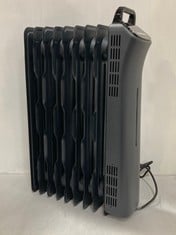 PALLET OF 24 X PORTABLE OIL FILLED DIGITAL RADIATOR WITH 9 WAY ECO FINS AND REMOTE CONTROL, BLACK. (KERBSIDE PALLET DELIVERY)