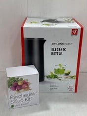 PALLET OF ASSORTED ITEMS TO INCLUDE ZWILLING ELECTRIC KETTLE (KERBSIDE PALLET DELIVERY)