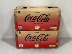 PALLET OF COCA COLA VANILLA ZERO SUGAR 8 CANS PER PACK - BBE 30.11.24 (COLLECTION ONLY)