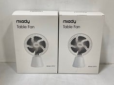 PALLET OF ASSORTED ITEMS TO INCLUDE MIADY TABLE FAN - MODEL NO. DF01 (KERBSIDE PALLET DELIVERY)