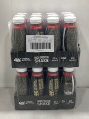 PALLET OF ON OPTIMUM NUTRITION HIGH PROTEIN SHAKE IN STRAWBERRY 330ML - BBE 24.12.24 (COLLECTION ONLY)