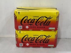 PALLET OF COCA COLA LEMON ZERO SUGAR 8 CANS PER PACK - BBE 11.24 (COLLECTION ONLY)