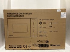 HISENSE 25L MICROWAVE OVEN WITH GRILL - MODEL NO. BIM325GI63DBGUK - RRP £299