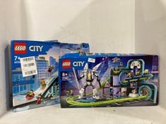 LEGO CITY SKI AND CLIMBING CENTER - ITEM NO. 60366 TO INCLUDE LEGO CITY ROBOT WORLD ROLLER-COASTER PARK - ITEM NO. 60421