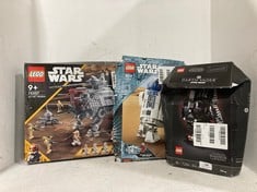 3 X ASSORTED LEGO SETS TO INCLUDE STAR WARS AT-TE WALKER - ITEM NO. 75337