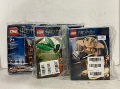 3 X ASSORTED LEGO ITEMS TO INCLUDE HARRY POTTER THE SHRIEKING SHACK AND WHOMPING WILLOW - ITEM NO. 76407