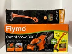 FLYMO SIMPLIMOW 300 ELECTRIC LAWNMOWER WITH MINI TRIM GRASS TRIMMER TO INCLUDE FLYMO MINI TRIM GRASS TRIMMER