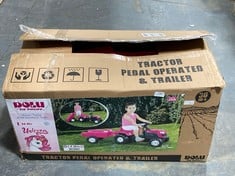 DOLU UNICORN TRACTOR PEDAL OPERATED AND TRAILER