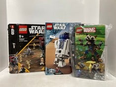 3 X ASSORTED LEGO SETS TO INCLUDE STAR WARS AT-TE WALKER - ITEM NO. 75337