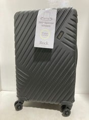 ROCK LUGGAGE SANTIAGO HARDSHELL 8-WHEEL SUITCASE MEDIUM BLACK