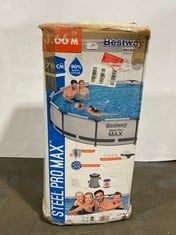 BESTWAY 12FT STEEL PRO MAX POOL WITH FILTER PUMP WITH LADDER - RRP £529