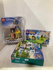 3 X ASSORTED LEGO ITEMS TO INCLUDE LEGO SONIC THE HEDGEHOG: SONIC'S SPEED SPHERE CHALLENGE 76990