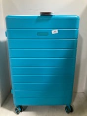 PORTLAND 8-WHEEL HARD SHELL LARGE TRAVEL SUITCASE ELECTRIC BLUE